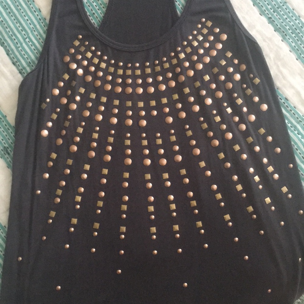 Velvet tank embellished